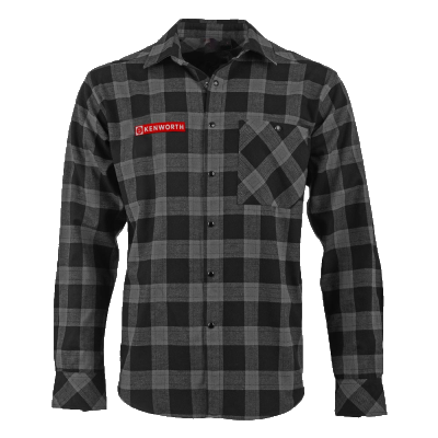 Kenworth Unisex Flannelette Shirt - Grey