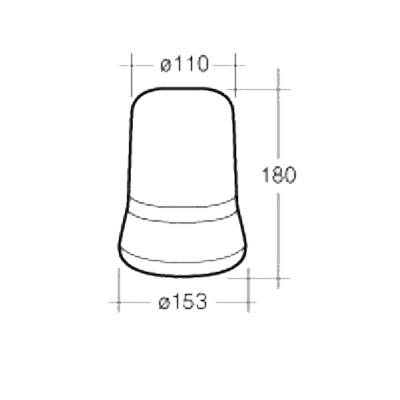 Narva 85650A Optimax Rotating Beacon