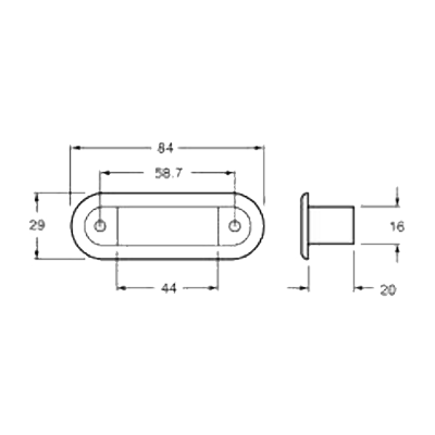 Hella 95951080 White LED Courtesy Lamp