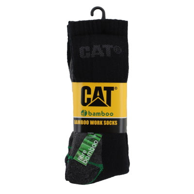 Cat Bamboo Sock 3 Pack Black