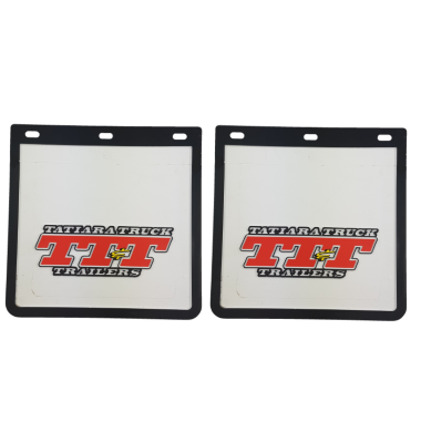 TTT Ute Mudflaps 11x11 - White (Pair)