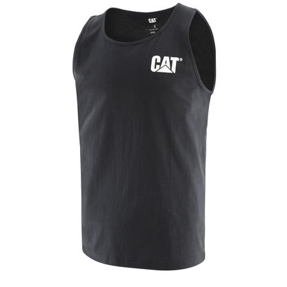 Cat Trademark Singlet Black