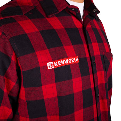 Kenworth Unisex Flannelette Shirt - Red