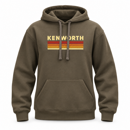 Kenworth Stripe Hoodie - Brown