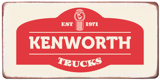 Kenworth Retro Metal Sign