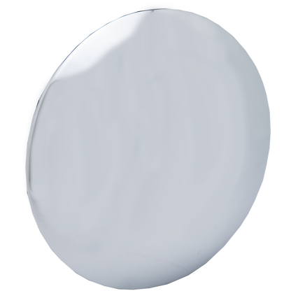Kenworth Chrome Hub Cap; Steer; 8-5/8" 6 Notch