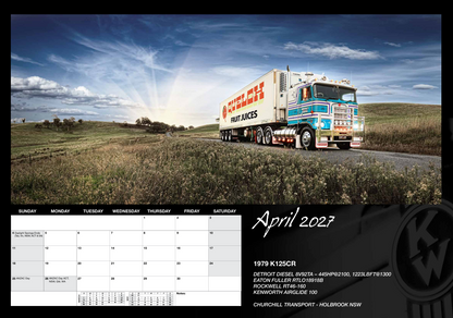 2027 Kenworth Classics Calendar