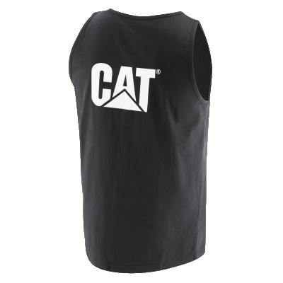 Cat Trademark Singlet Black
