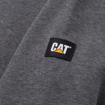 Cat Essential Hooded Sweatshirt - Dark Heather Grey