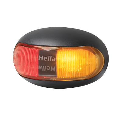 Hella 2053 LED Red/Amber Side Marker Lamp