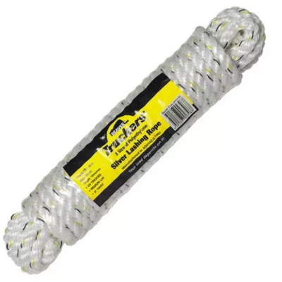 Beaver 10mm Silver Polyethylene Rope - 12M Coil