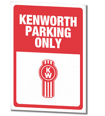 Kenworth Parking Sign