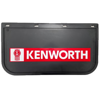 Kenworth Black/Red Mudflaps 61x33cm (SINGLE)