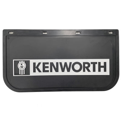 Kenworth Black/White Mudflaps 61x33cm (SINGLE)