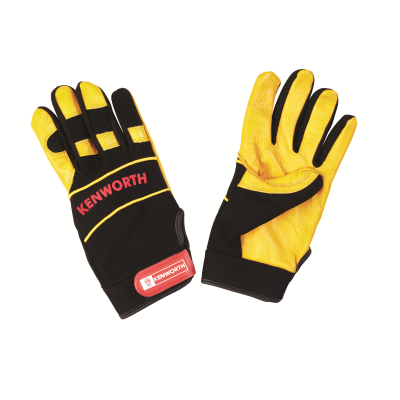 Kenworth Leather Palm Mechanics Gloves