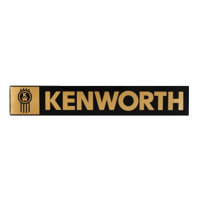 Kenworth Windscreen Decal Black/Gold 540x90mm