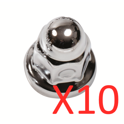 Chrome Acorn Flare 33mm Nut Cover